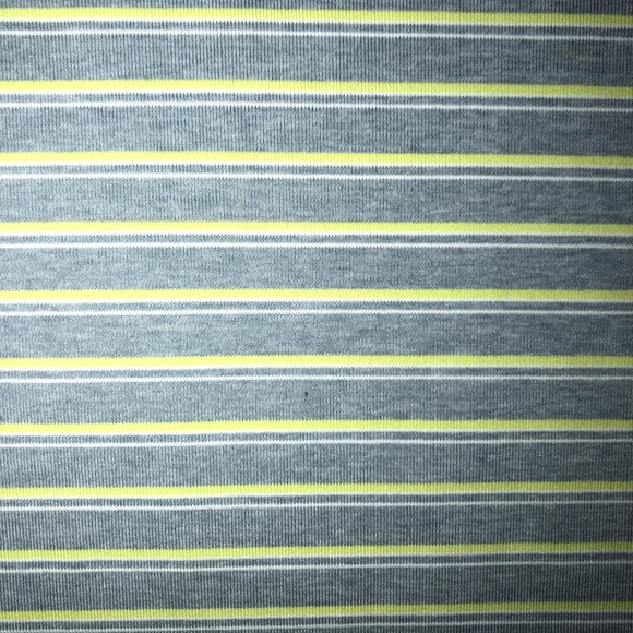 FOOTJOY Men's L Dallas Athletic Club Logo GOLF POLO SHIRT Gray Yellow Stripe - Picture 4 of 8